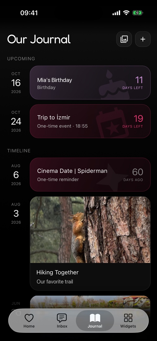Duora shared journal